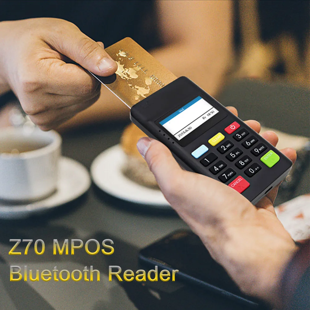 ZCS Z70 mpos terminal serve the merchants deal with different network accepts payments of magnetic IC cards and contactless/NFC