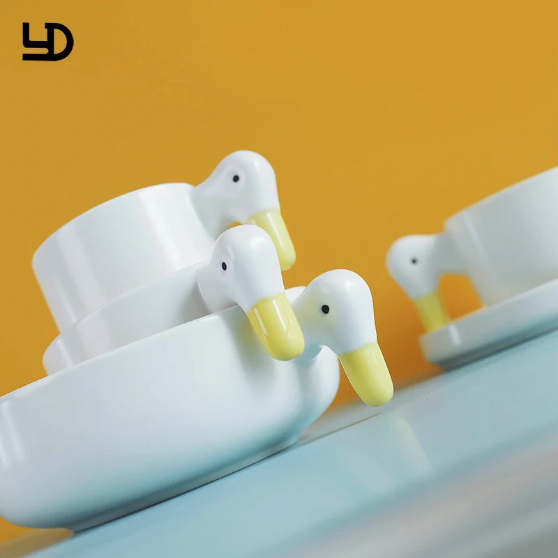 Customized Ceramic Animal Coffee Mug Creative Thick Porcelain Milk Tea Mugs And Cups