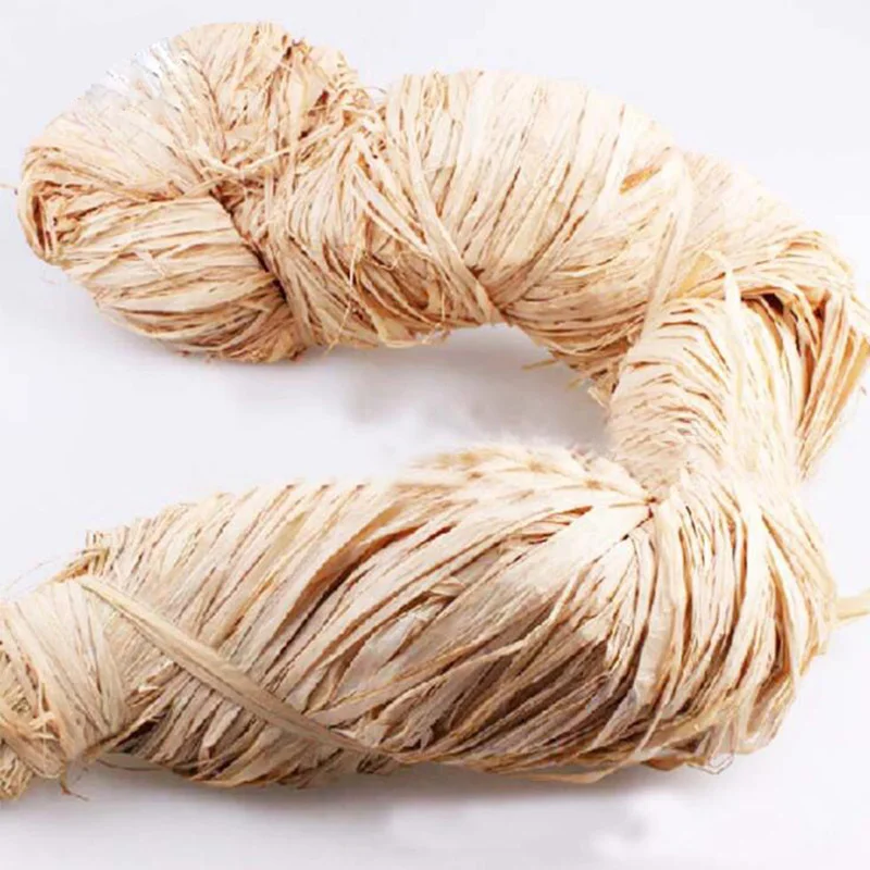 High quality Natural Raffia Bundle Manufacturers Original Colored Grass for Christmas Gift Packing Ribbon