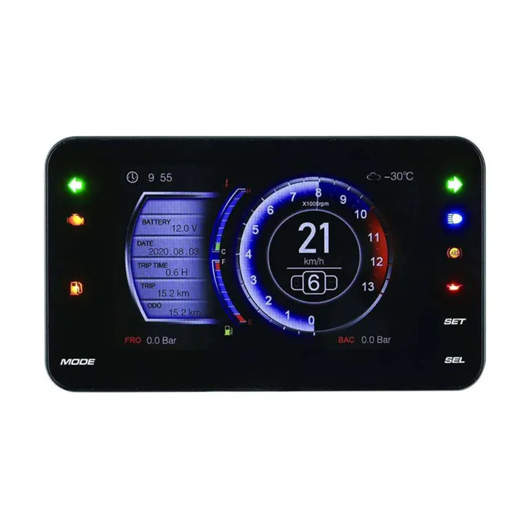 NO.12 измеритель скорости, часовой прибор, светодиодный ЖК-дисплей, спидометр, цифровой одометр, тахометр, конкурентоспособные цены, запчасти для мотоциклов, множество