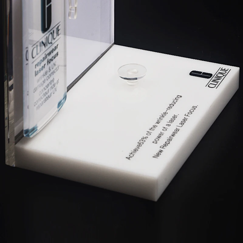 Countertop Custom Skin Care Makeup Holder Acrylic Stand/Cosmetic Makeup Counter Display