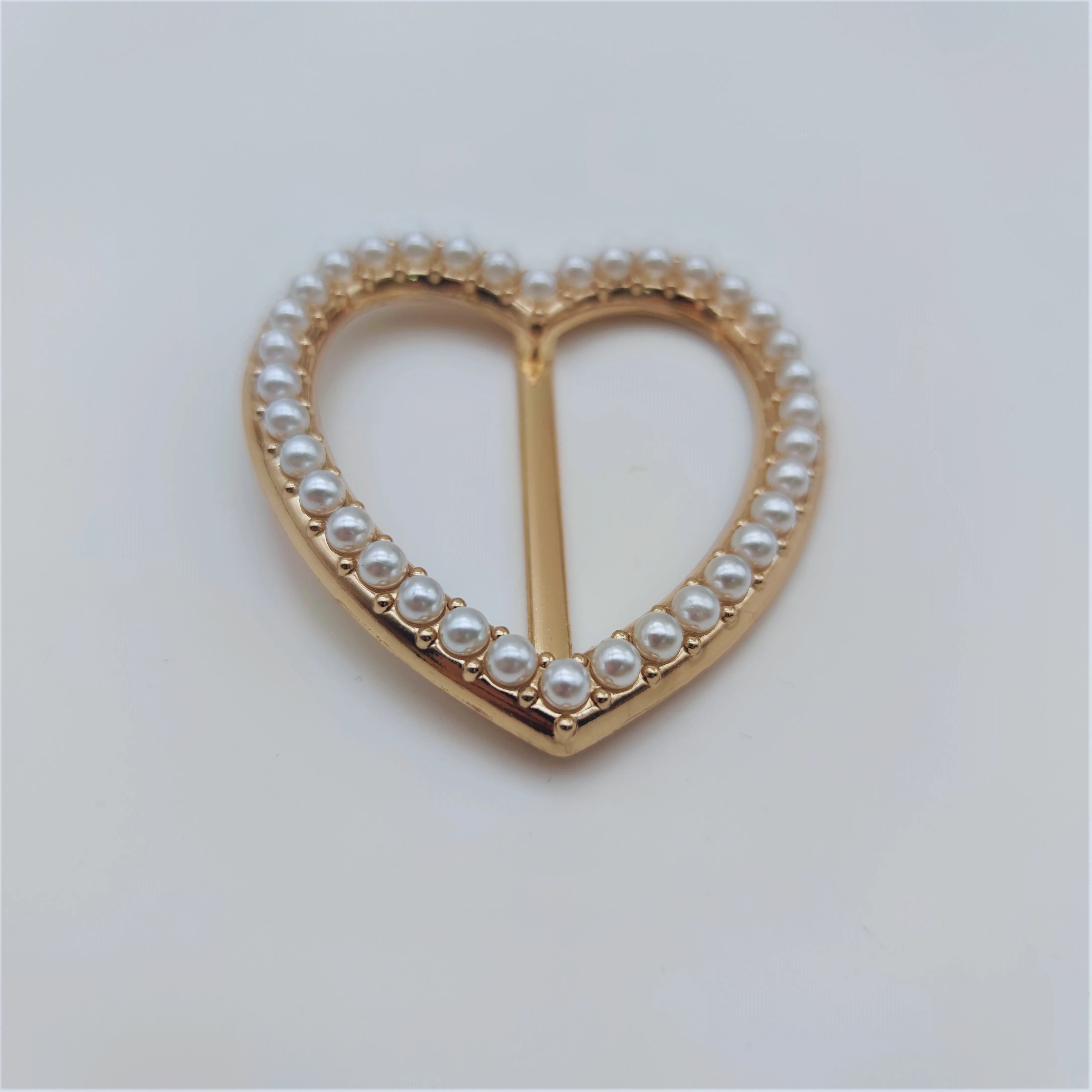 Factory Silver Rhinestone heart bikini connector buckles for women underwear accessories , Shiny Rhinestone Buckle Waistband