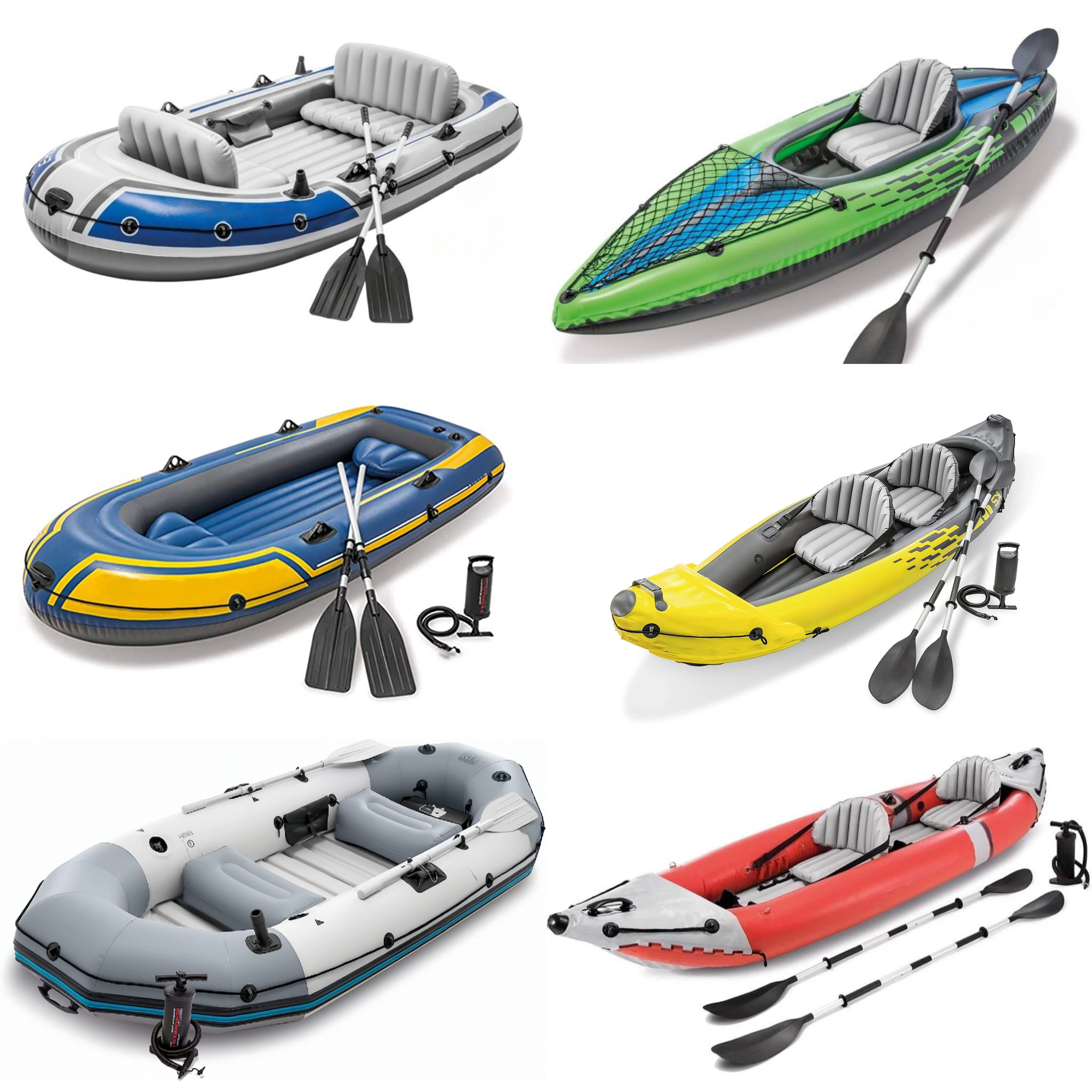 Customized High Quality Inflatable Paddle Foot Fishing Kayak Canoe Inflatable Kayaks Drop Stitch Boat