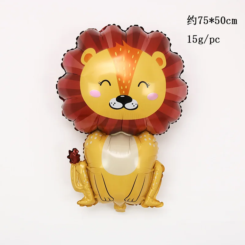 Forest Balloons For Parties Simulation Animal Balloon Giraffe Zebra Elephant Cartoon Crocodile Foil