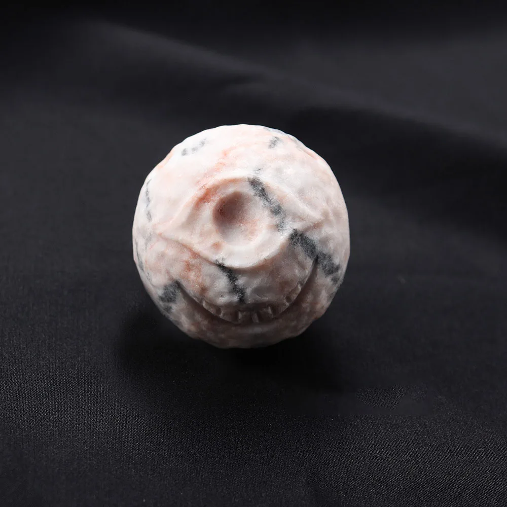 Wholesale healing crystal carved monster halloween decor energy stone crystal sphere