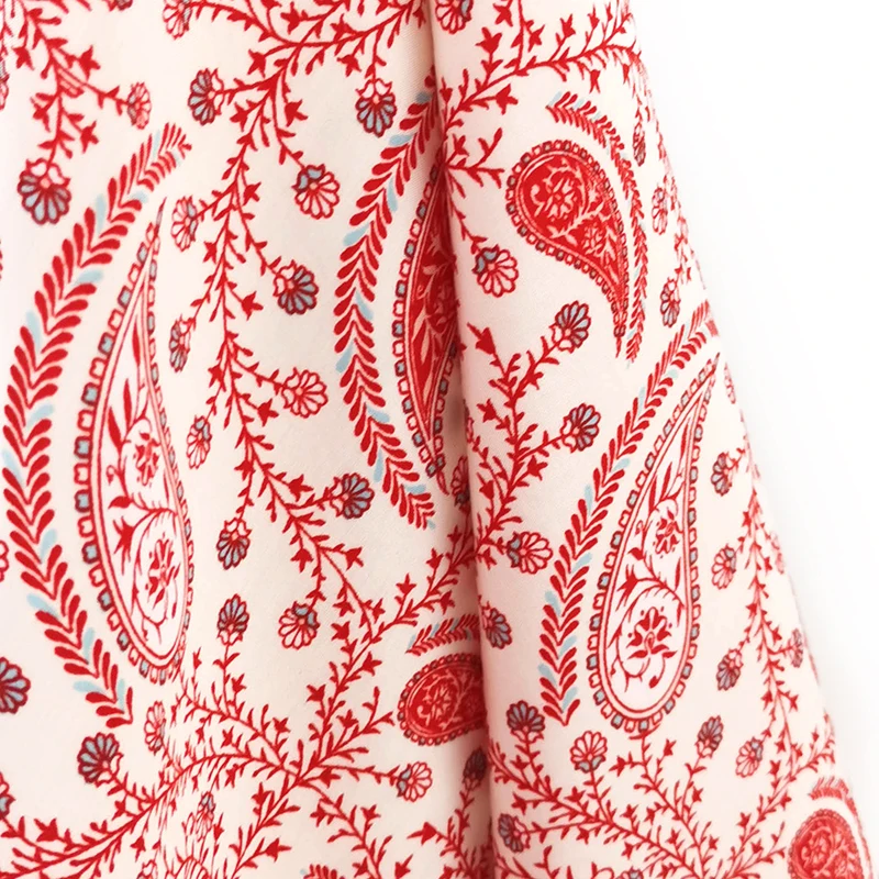 
Cheap woven rayon challi viscose printed fabric for dress shirt tela 