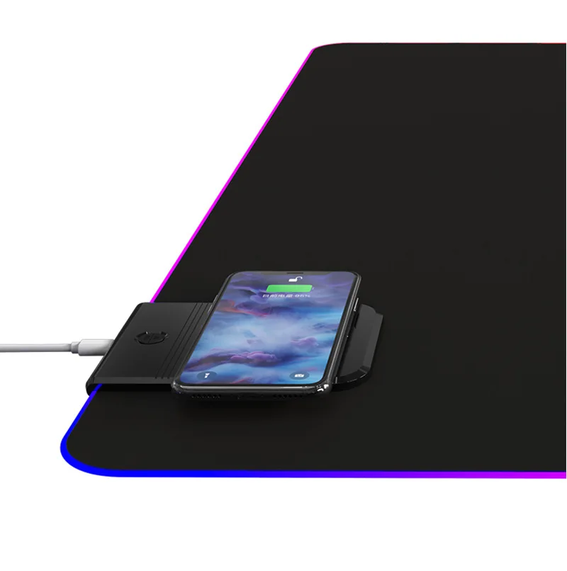 
wireless charger can extend the RGB gaming mouse pad 