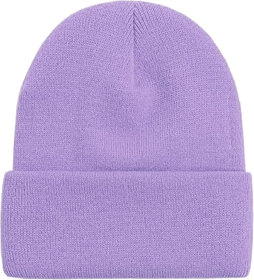 Factory Supply Knitted Crown Baseball Cap Custom Beanie Woven Label Logo Knitted Cap