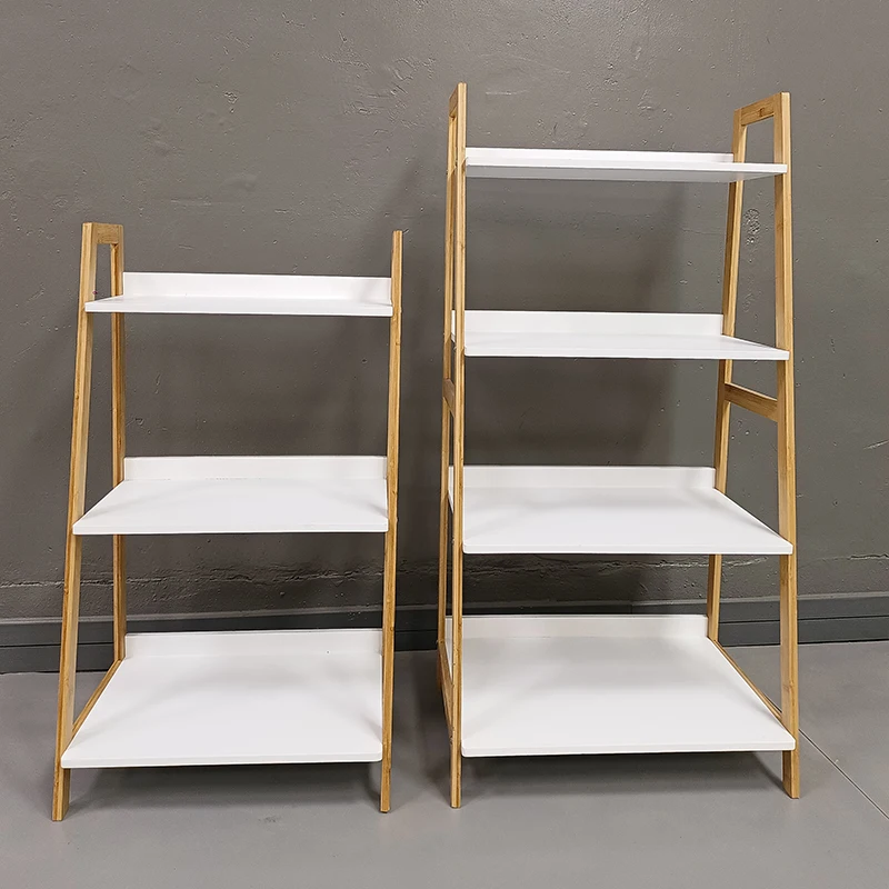 XZ-24514/XZ-24515-Floor simple living room creative storage shelf Bedroom trapezoidal shelf multi-layer storage shelf bookcase