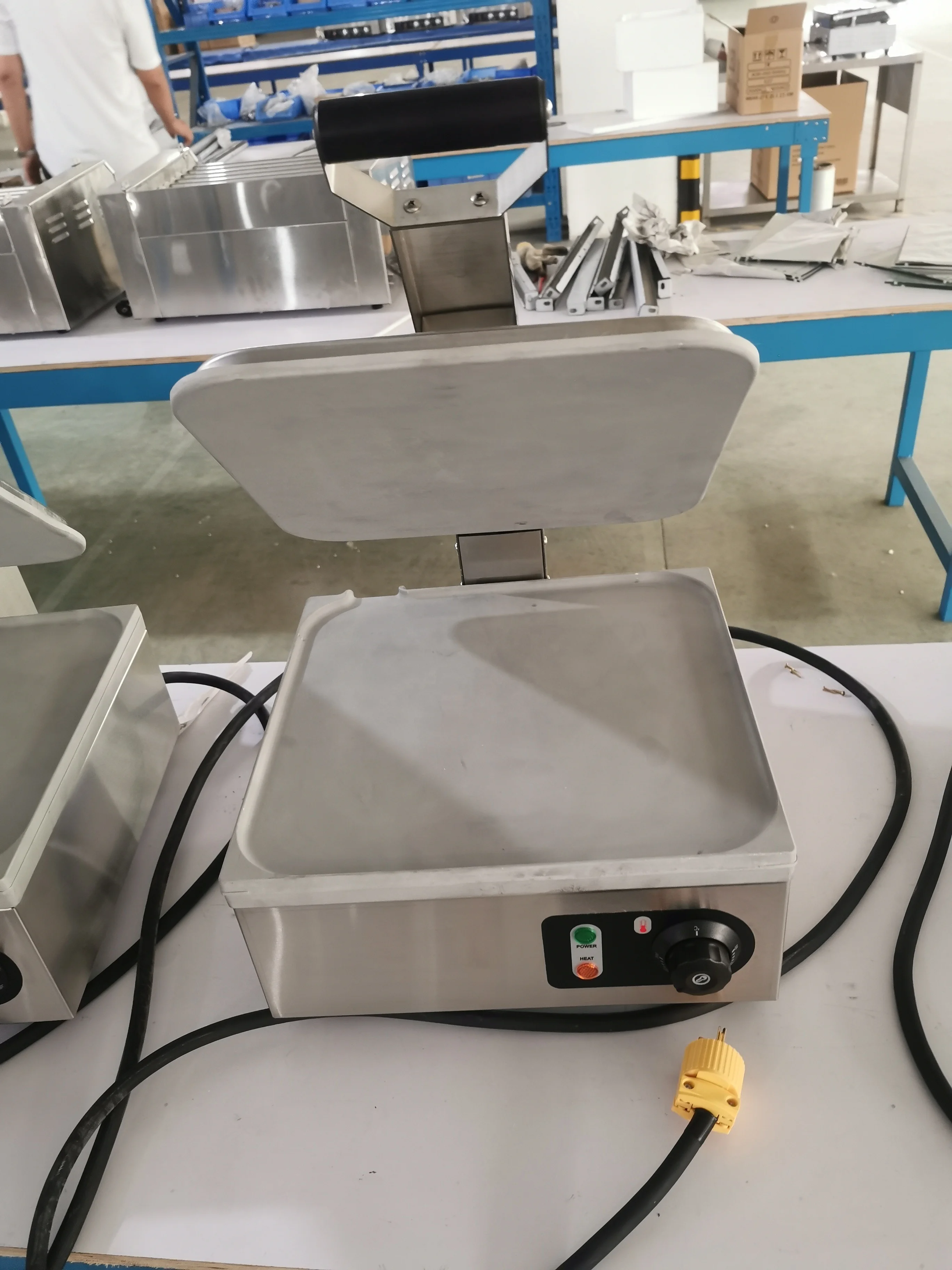Electric Pressing Toaster Breakfast Sandwich Baking Machine Stainless Steel 9-slicer Bread Toaster Machine  Commercial Toasters