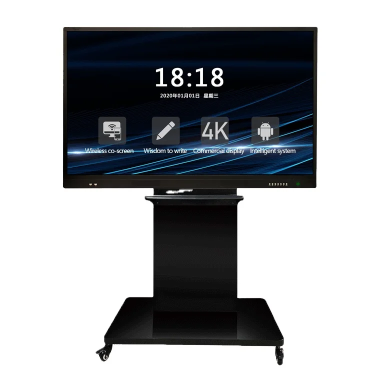 
98 Inch Multi Touch Interactive Panel DISPLAY wall mounted infrared interactive all in one touch machine i3 system 