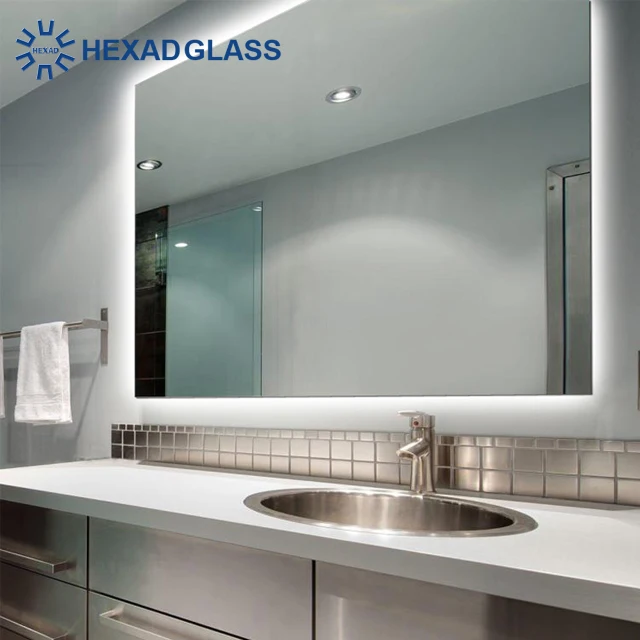 HEXAD- Waterproof Anti-fog Bath Wall Smart Electronic LED MAGIC MIRROR for Bathroom/mall/clothing Shop/ Hotel/airport