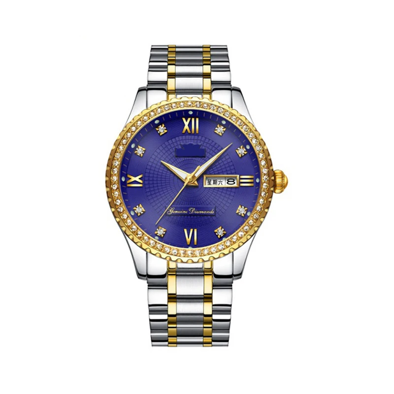 
Waterproof stylish hands watch stainless steel running wrist custom logo watches private label 