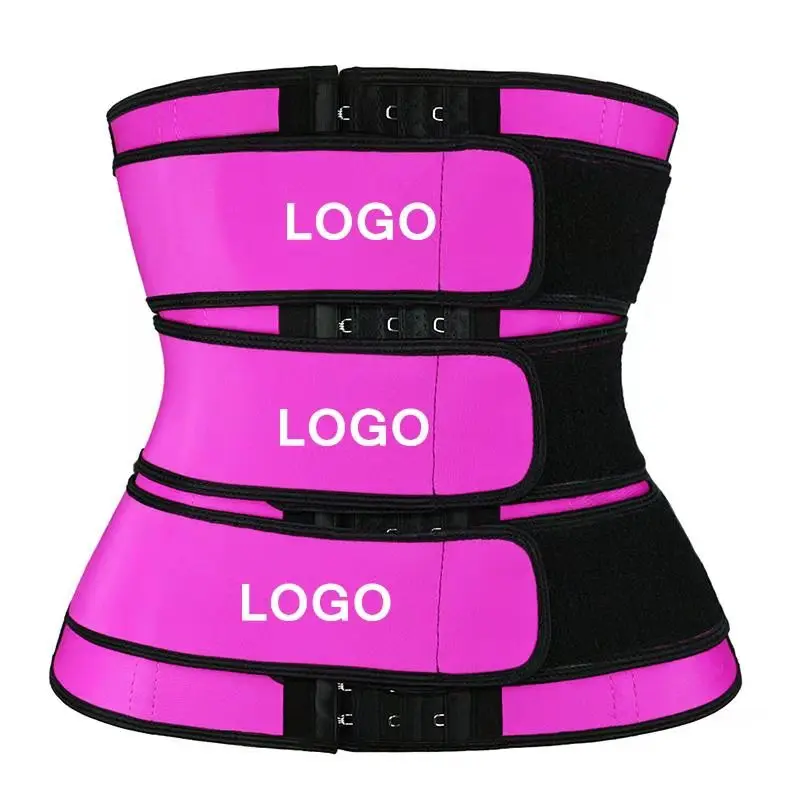 New Reducing Girdles Women Slimming Workout Compression Triple Belt Neoprene Waist Trimmer Custom Logo Waist Trainer For Ladies