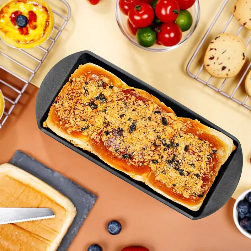 Household Iron Baking Pan Double Ear Barbecue Plate Square Bread Baking Mold with Lid Manufacturer
