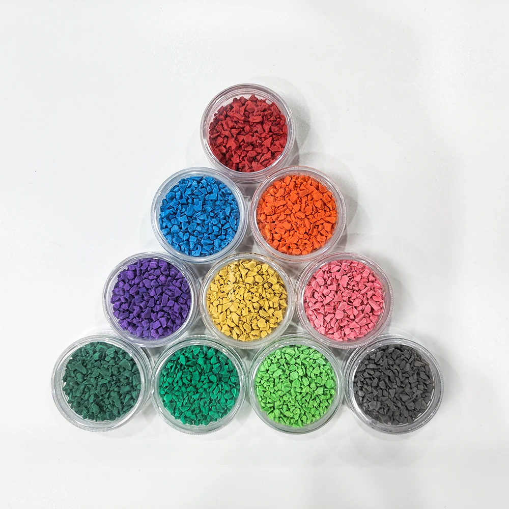 Wholesale Epdm Rubber Granules/recycled Safety Colorful Granulated Rubber Surface