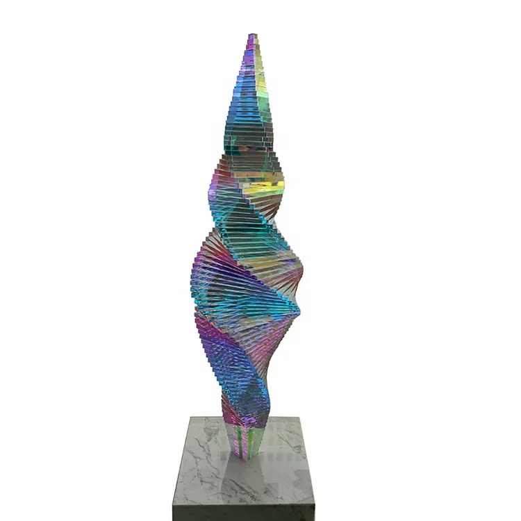 Custom Modern Abstract Home Decoration Color PMMA Acrylic Sculpture