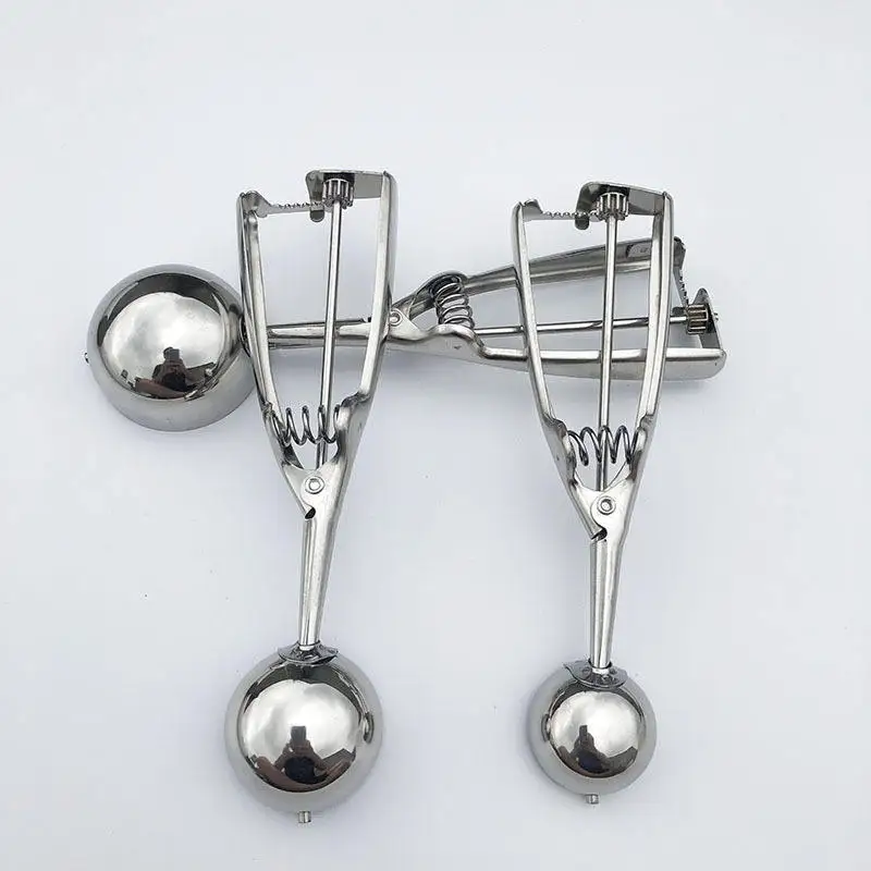 XXZ Food Grade Stainless Steel Premium Cookie Scooper For Baking With Trigger Release Ice Cream Scoop