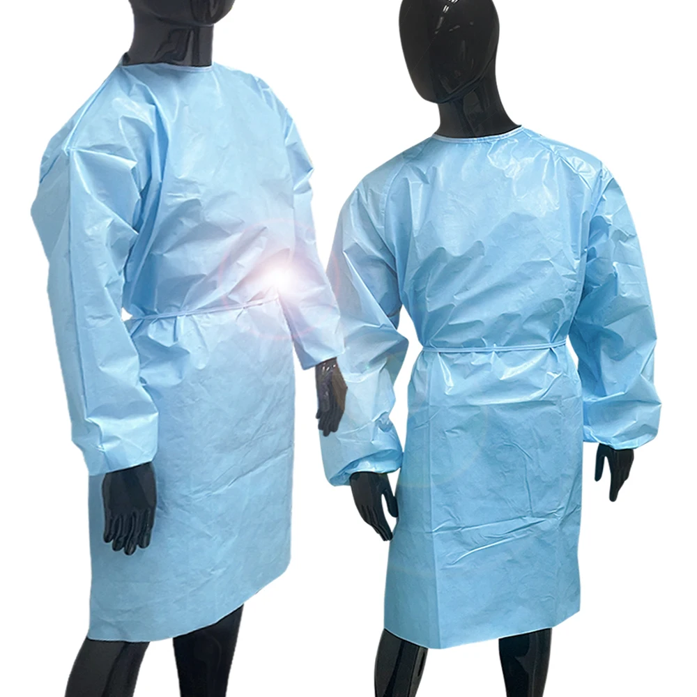 2022 New Design Newest High Quality Non Woven Disposable Yellow Level 3 Aami Standard Gown For Adult