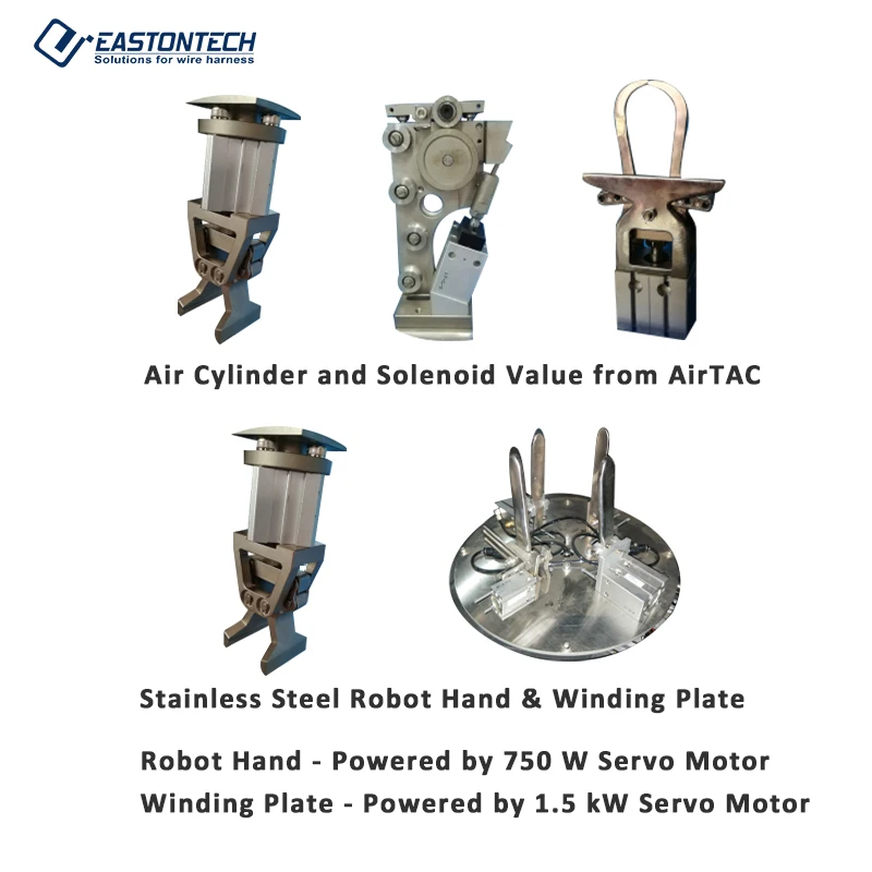 EASTONTECH-2020 AC Type Double Cable Tie Wire Binding Machine Coil Winding Machine Cable Wrapping Machine
