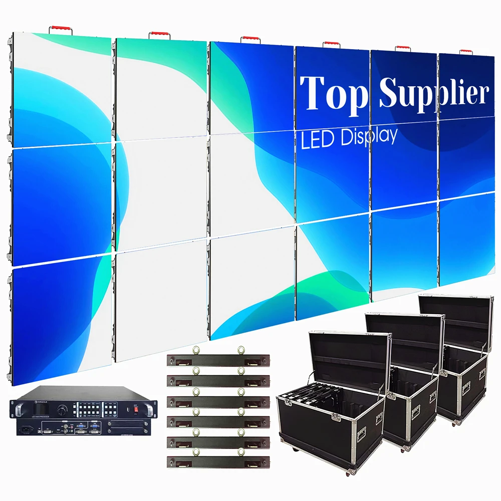 P2 P3 p3.91 digital module billboard advertising dj booth exterior video wall indoor outdoor led display stage rental led screen