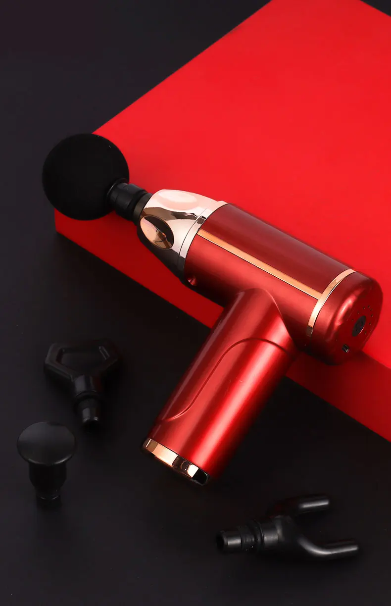 JINBOYANG new style vibrate  professional facial massage gun 321 with four exchange heads