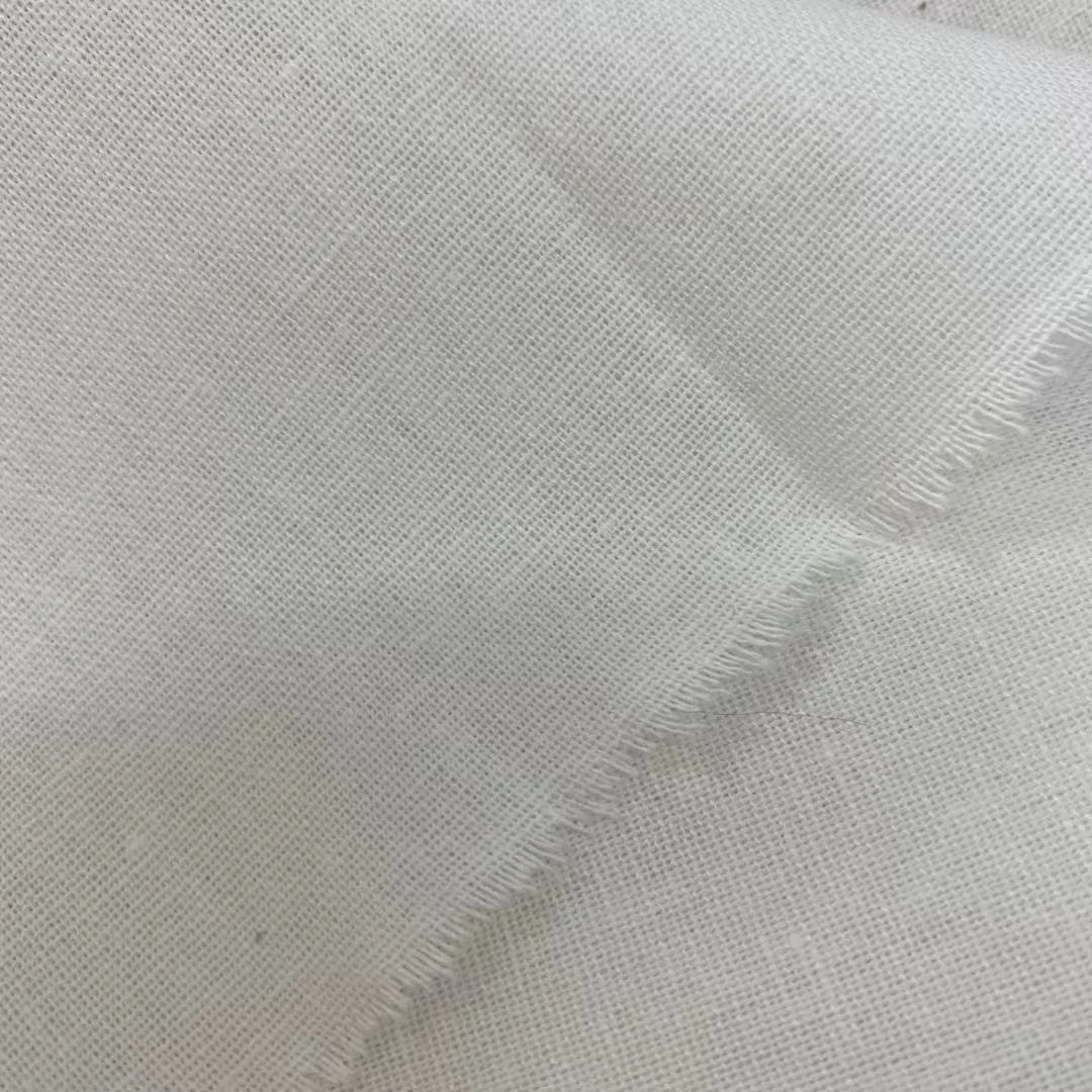 
30%Linen 70%Cotton Fabric, C12XLC11 with greige stock , customized dyed color & printed acceptable 