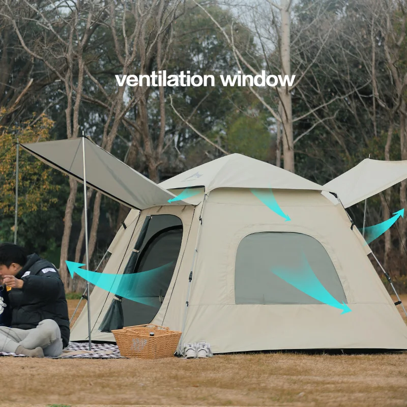 Automatic Outdoor Sport Family 3-4 Person House Fast Popup Instant Camp Tent