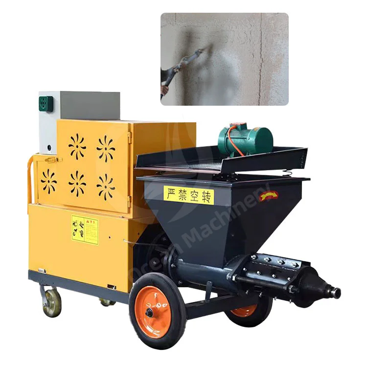 Automatic Applicator Outside Ceiling Concrete Sprayer Spray Machine with Air Compressor for Sale
