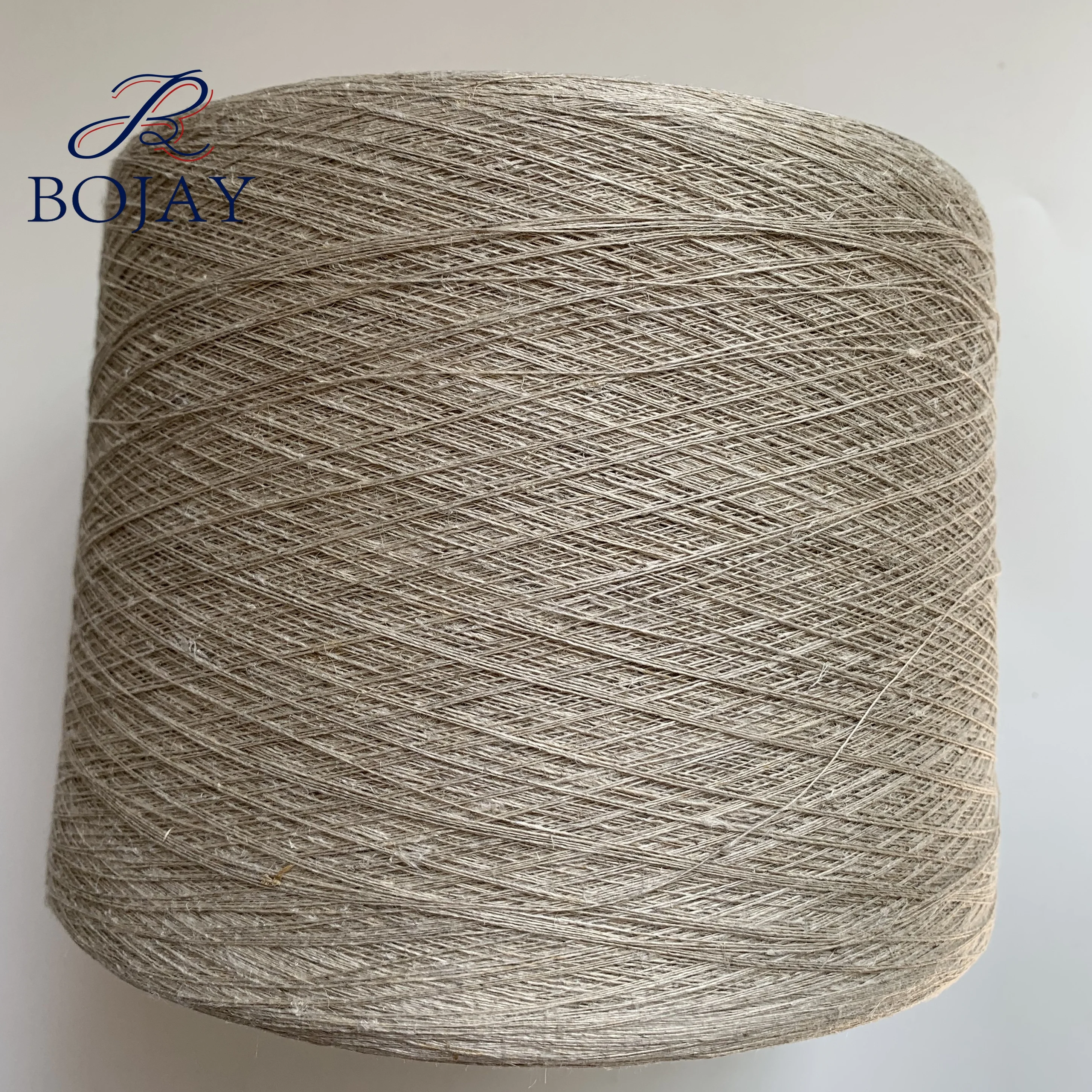 Factory Wholesale Top Quality machine knitting and weaving Nm36/1 100% Hemp Yarn with Natural  color