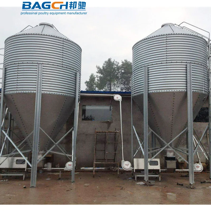 High-quality grain and chicken feed soybeans and corn galvanized sheets poultry and chicken storage grain silo material tower