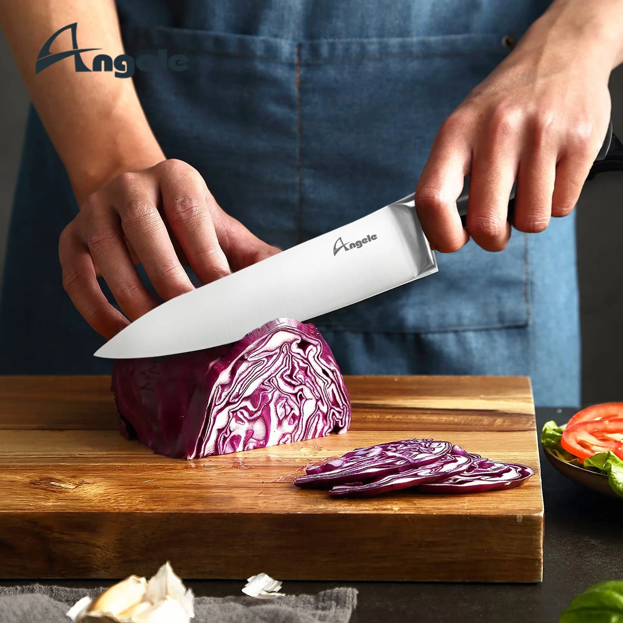 2023 Top Selling Kitchen Knife Set with Bamboo Block Luxury Knife Set