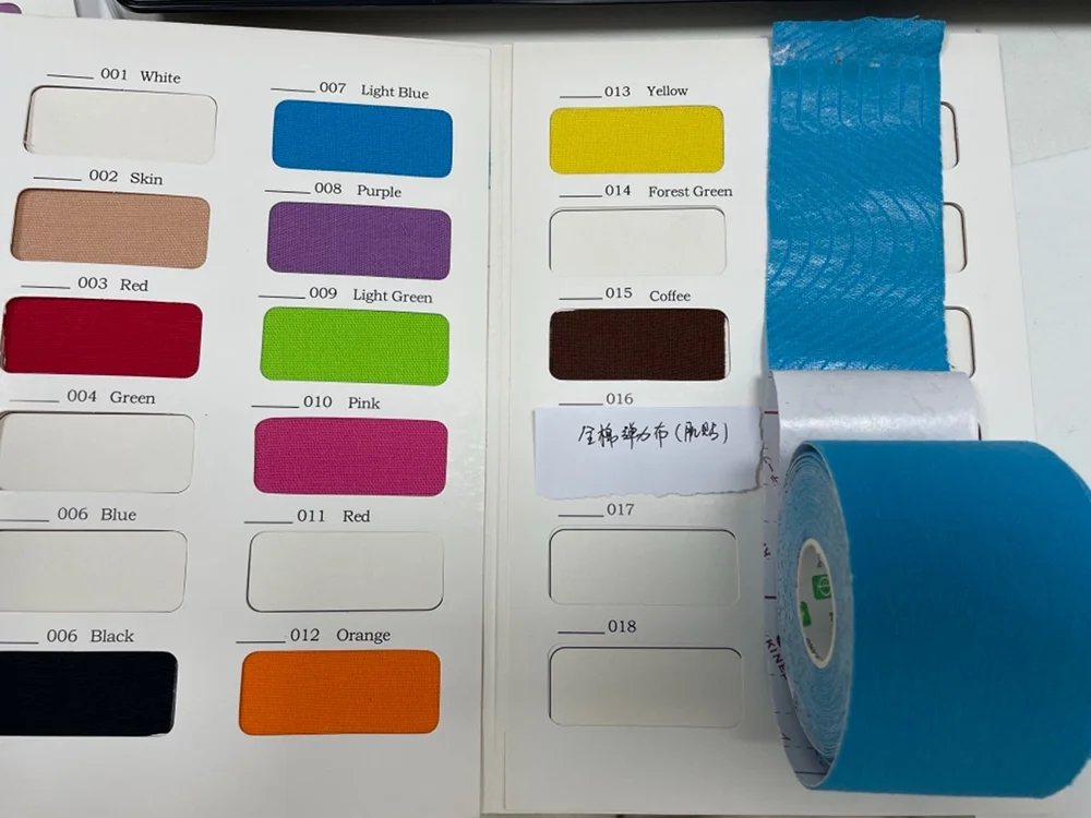 5cm*5m Hypoallergenic Glue waterproof Cotton Fabric High Quality Kinesiology Tape for Athletic Sport Tape