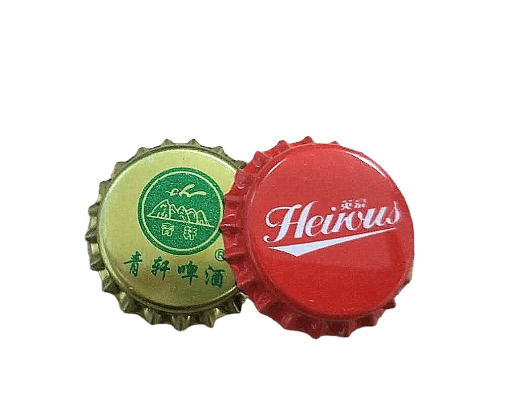 customize 26mm beer crown cap metal lid for beer beverage bottle