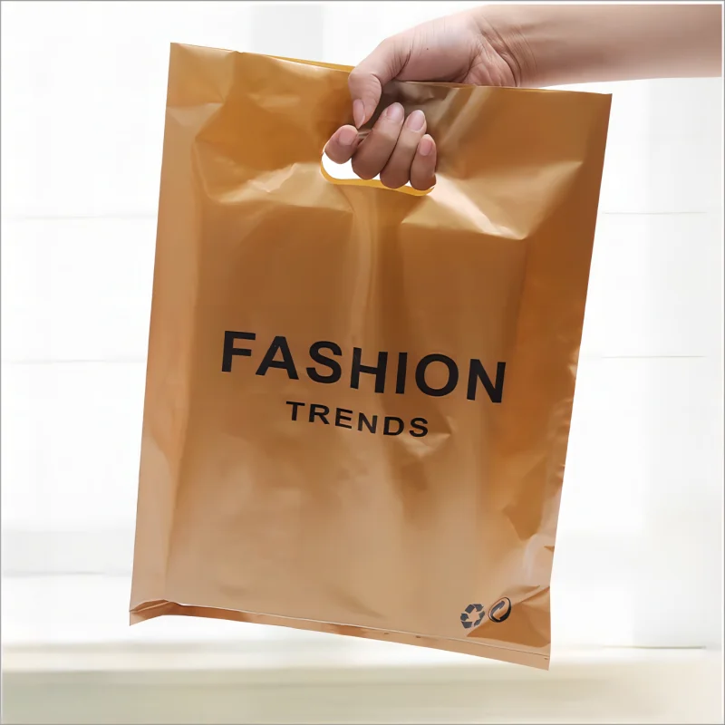 PE/LDPE/HDPE Personalized Logo Printed Plastic Thank You Shopping Bag Clothing Packaging Die Cut Plastic Bag