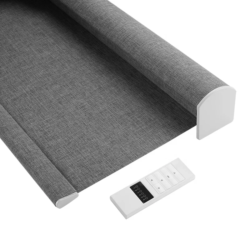 smart blinds alexa Electric Shades Solar Power Motorised Wifi Window Blinds Motorized Cordless Roller Blinds Blackout