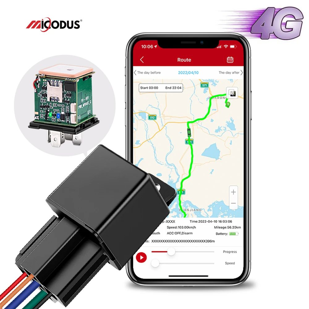 Micodus MV730G Gps Glonass Galileo в реальном времени местоположение скрытого мини-устройства слежения за автомобилем 4G реле трекер для автомобиля