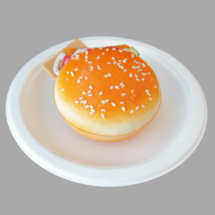 9 inches sugarcane bagasse paper biodegradable wedding dish plates