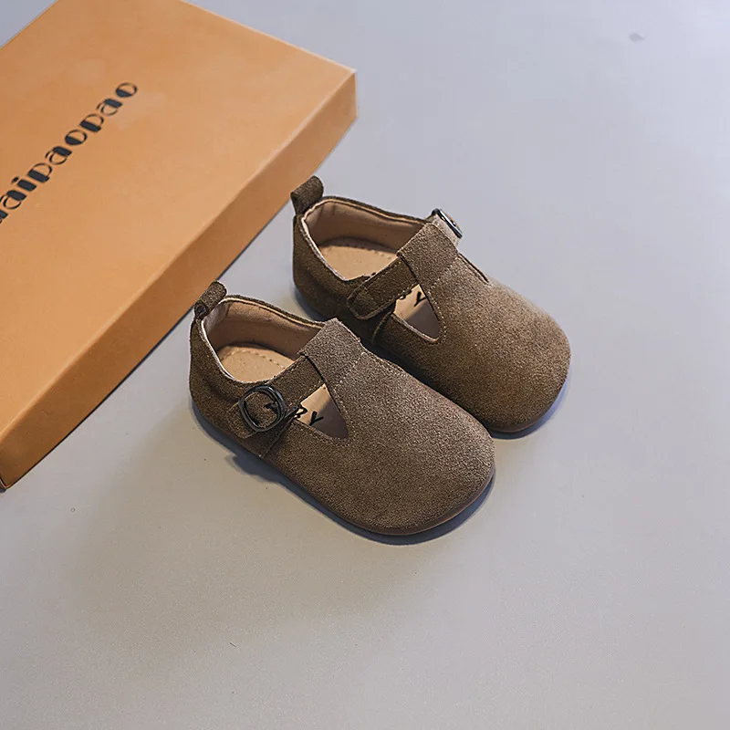 New Arrivals neutral Casual Girls Baby Toddler First Walker Girls Leather Shoes
