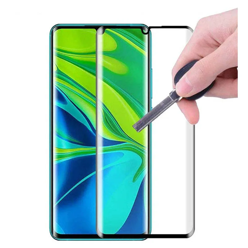 
High Clear Anti-Fingerprint Full Cover Ceramic Film 3D curved Tempered Glass For xiaomi note 10 screen protector mi note 10 pro 
