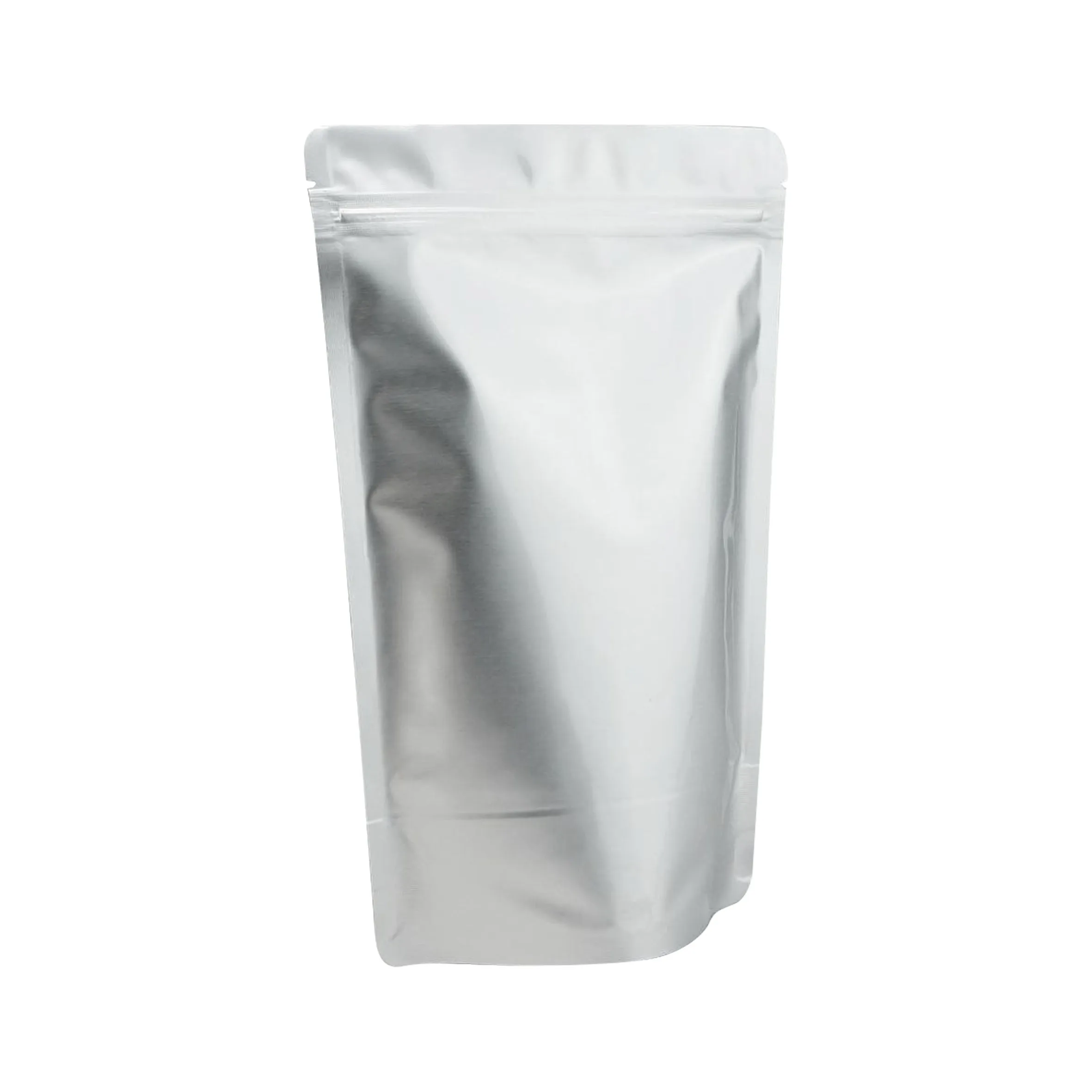 Оптовая продажа под заказ Алюминиевая фольга Ziplock Mylar Упаковочные пакеты для пищевых продуктов Серебряный подставка