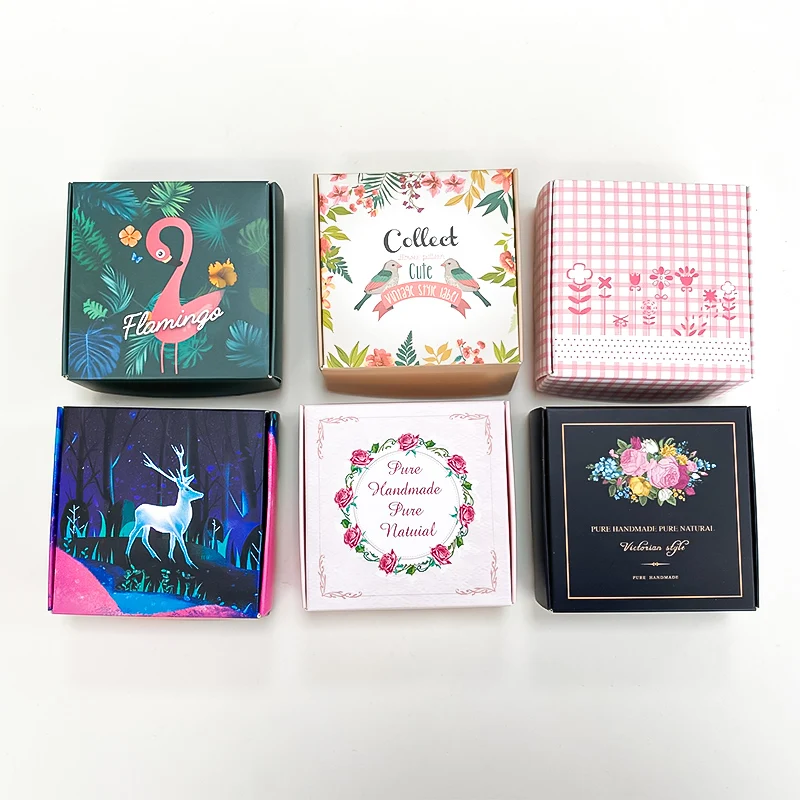 Wholesale Custom Colorful Printing Recycled Small Handmade Soap Art Paper Box Packaging