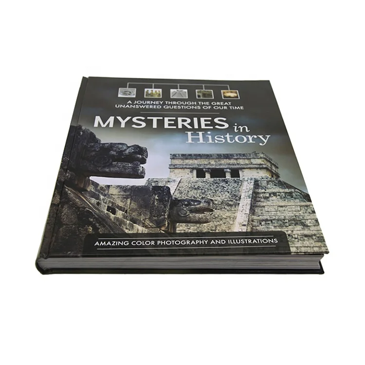 Custom Thick case Bound History Learning Book Printing amazing Hardcover Photo Catalogue Service