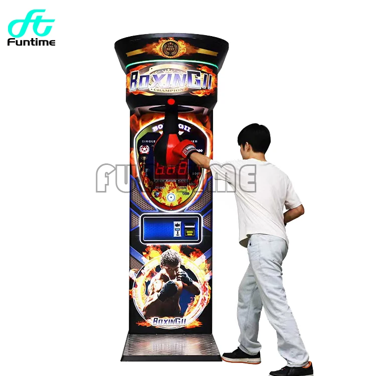 Outdoor/Indoor Sport Coin Operated Games Arcade Punch Boxing Machine Electronic Dynamic Boxing Arcade Game Machine
