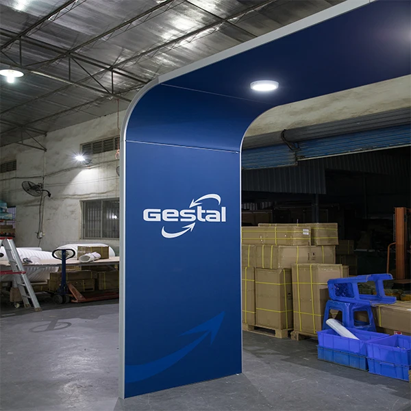 Custom M-series System Easy Assemble Aluminum Light Box Backlit Trade Show Exhibit Booth Partition Walls Exhibition Booth