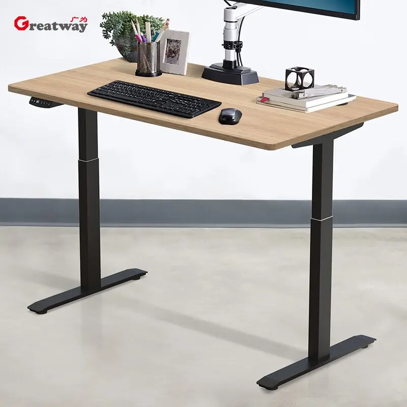 Dual Motor Electric Sit Stand Desk Sit-Stand Motorized Adjustable Height Table Legs