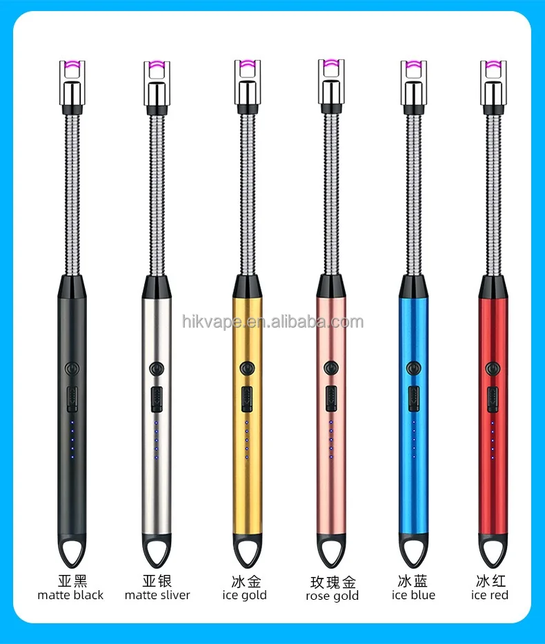 Multi-Function Arc Lighter Single Plasma Lighters Rechargeable USB Electric BBQ Lighter for Kitchen Candle