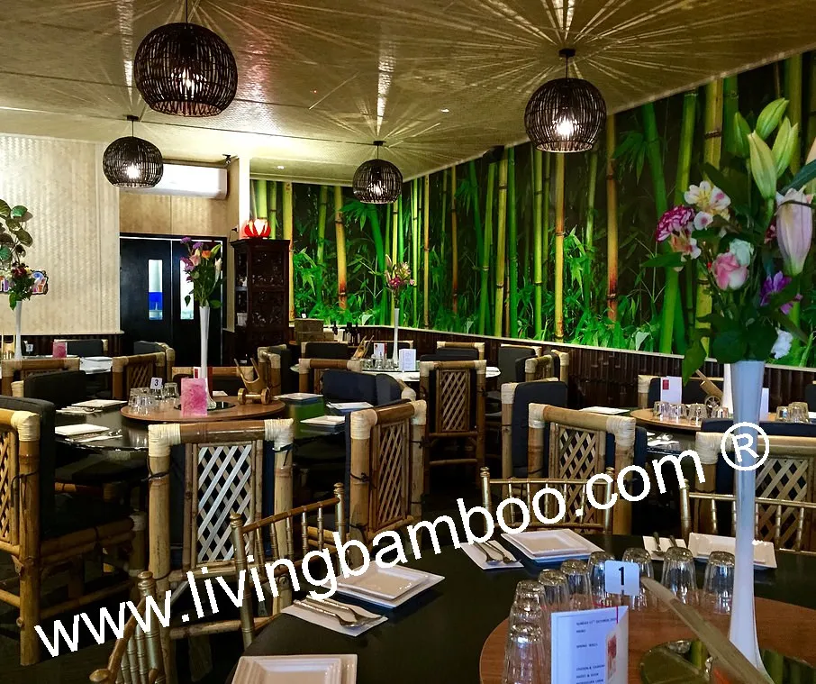 BIG DINING SET - BAMBOO DINING TABLE