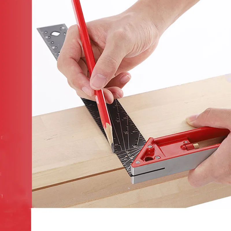 High Quality Carpenter Square Aluminum Framing Square 30cm Square  Ruler L Framing Tools
