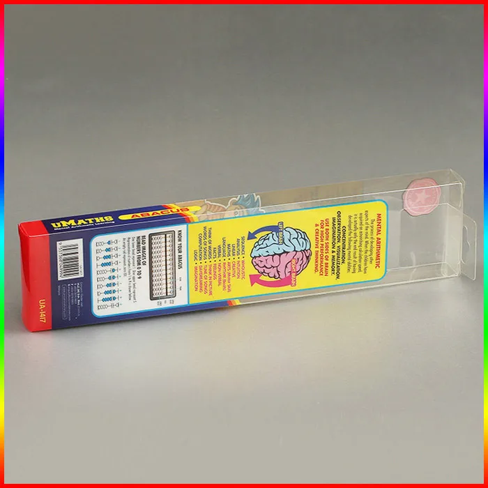 Packing Cuboid Transparent Printed Plastic PVC Boxes Small Plastic Cosmetic Packaging Box